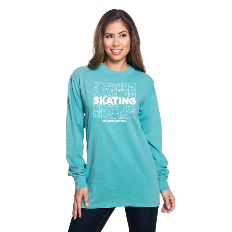 SKATING Unisex Heavyweight Long Sleeve - S - Adults Skate Too LLC
