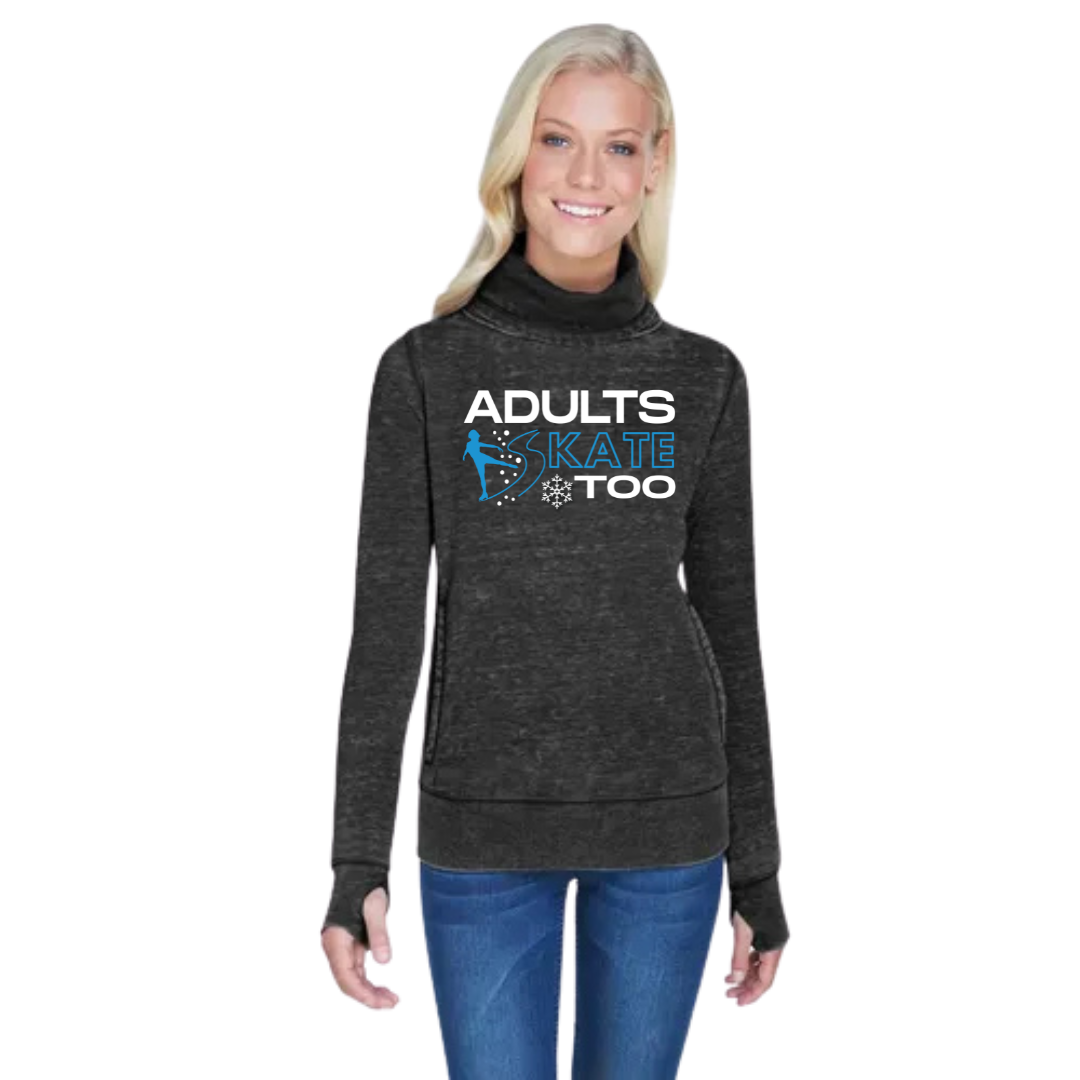 Winter Cowl Neck Sweatshirt - L - Adults Skate Too LLC