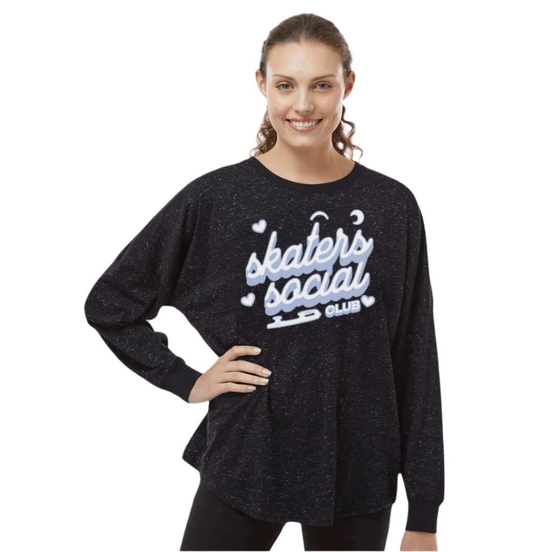 If Found Return to Rink Glitter Long Sleeve - M