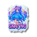 Skating Girl Sparkle Holo Stickers - Adults Skate Too LLC