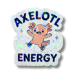 Axelotl Energy Cracked Ice Holo Stickers - Adults Skate Too LLC