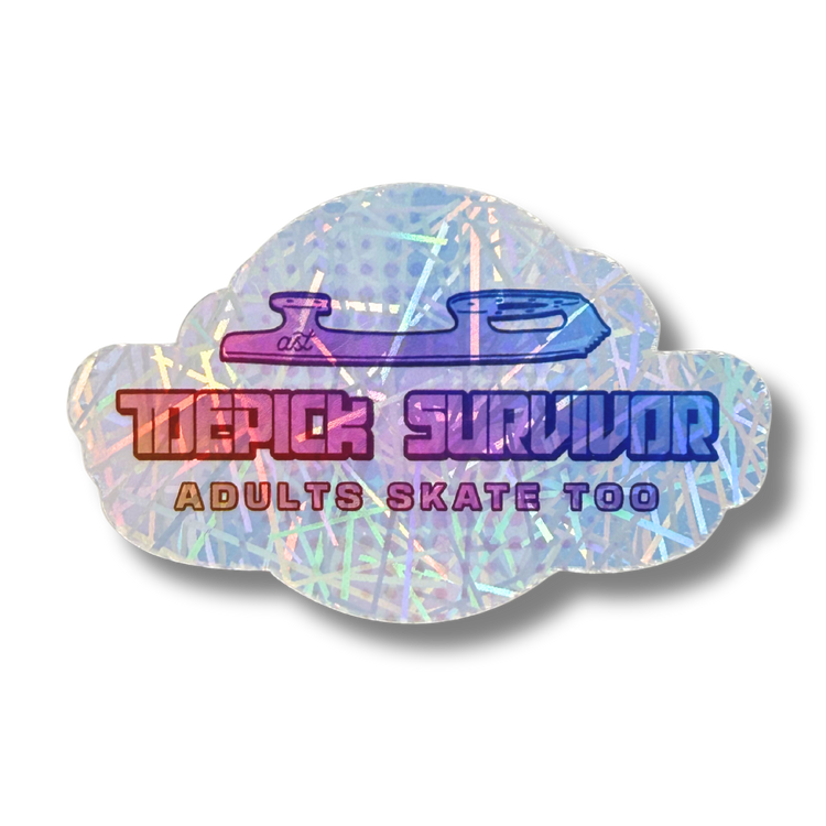 Toepick Survivor Holo Stickers - Adults Skate Too LLC