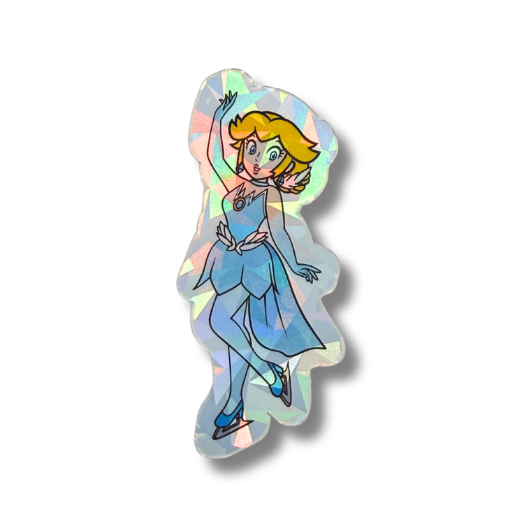 Skating Princess P Holo Stickers - Adults Skate Too LLC