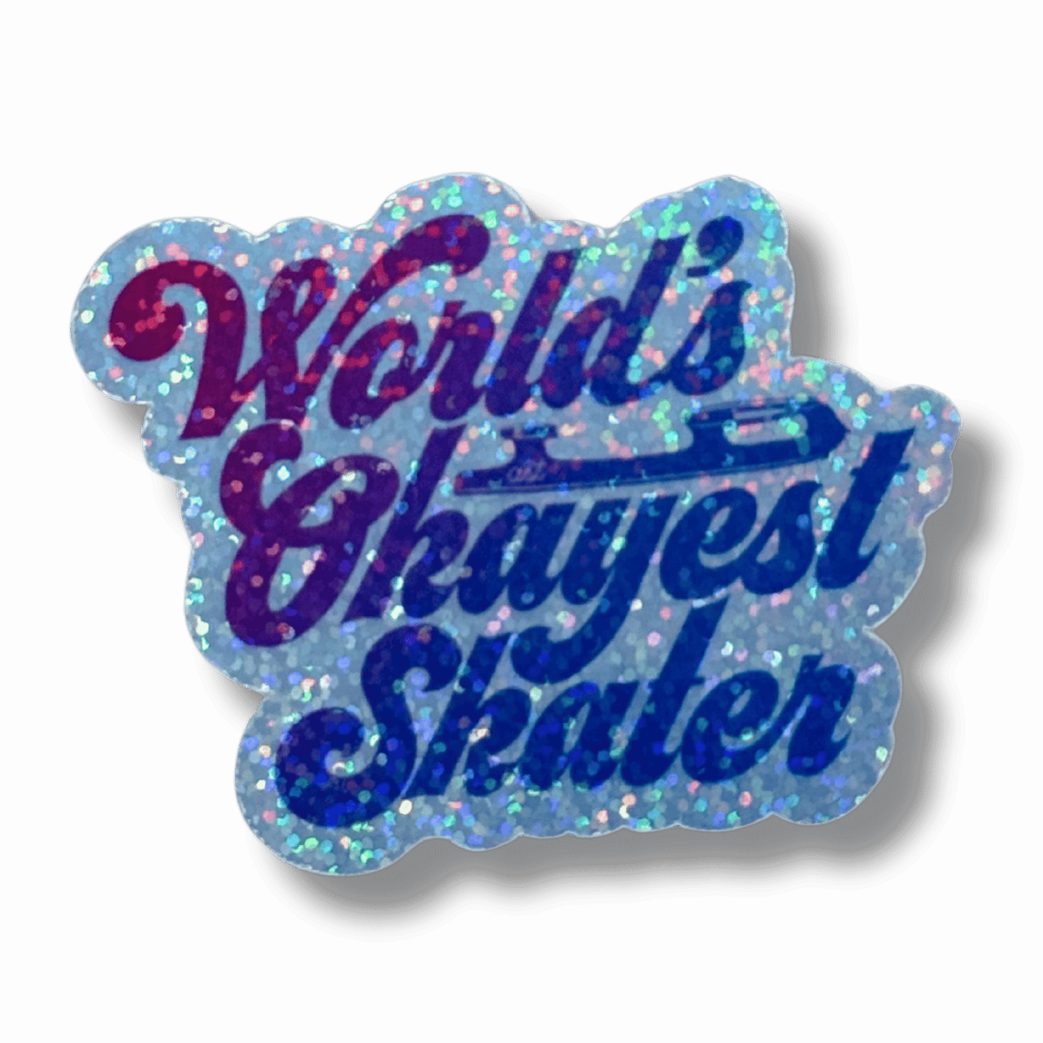 World's Okayest Skater Holo Sticker