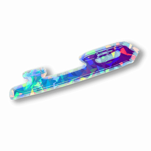 AST Ombre Blade Cracked Ice Holo Stickers