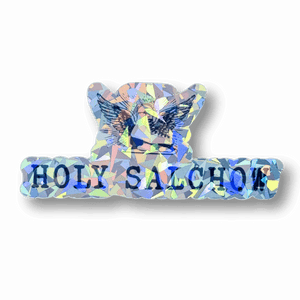 Holy Salchow Cracked Ice Holo Stickers