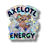 Axelotl Energy Cracked Ice Holo Stickers - Adults Skate Too LLC