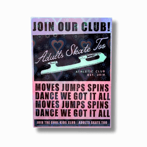 Join Our Club AST Athletic Club Holo Hearts Sticker
