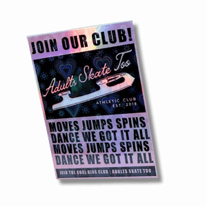 Join Our Club AST Athletic Club Holo Hearts Sticker