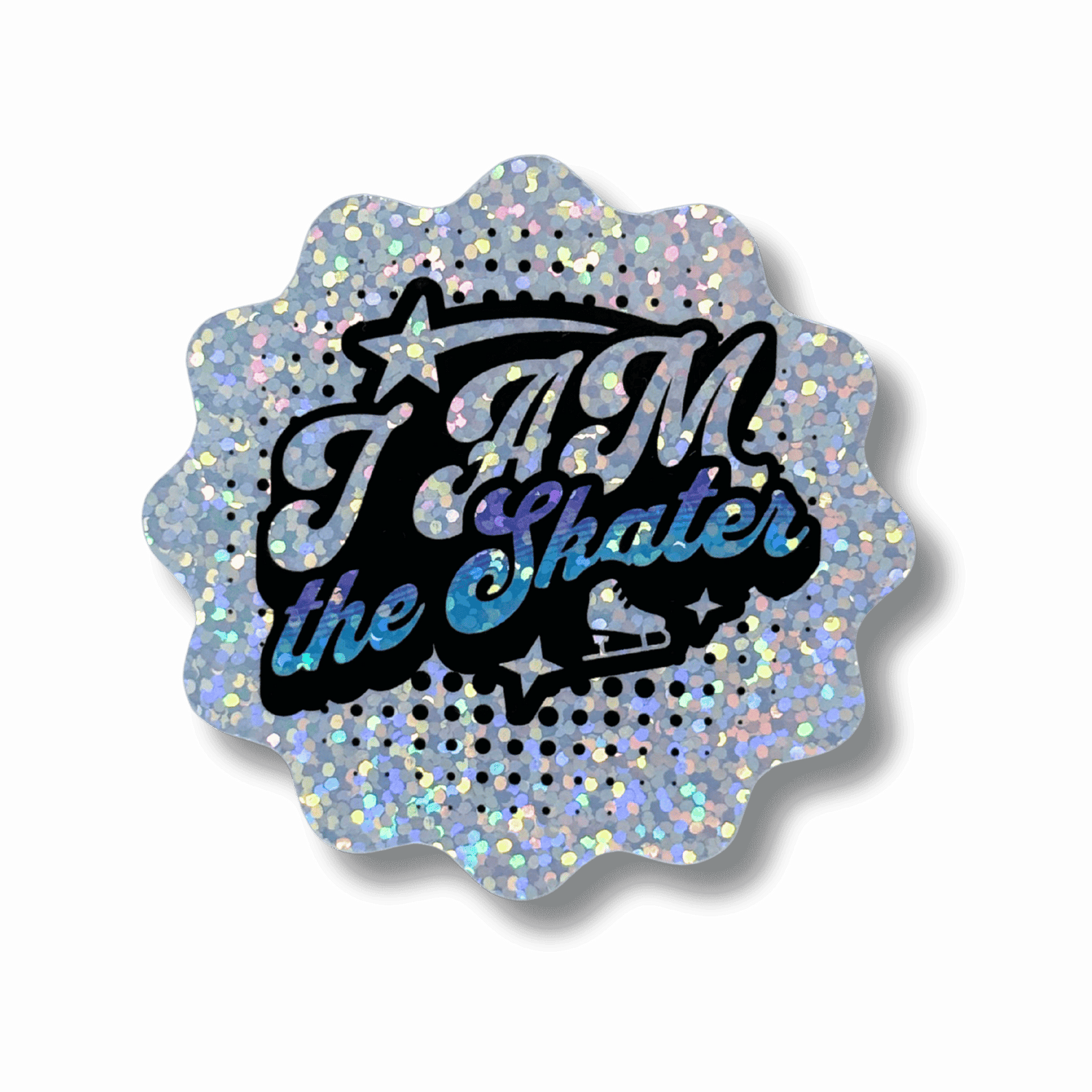 I AM the Skater Holographic Sparkle Sticker