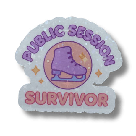 Public Session Survivor Sparkle Holo Stickers