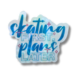 Skating First Plans Later Clear Hearts Holo Stickers - Adults Skate Too LLC