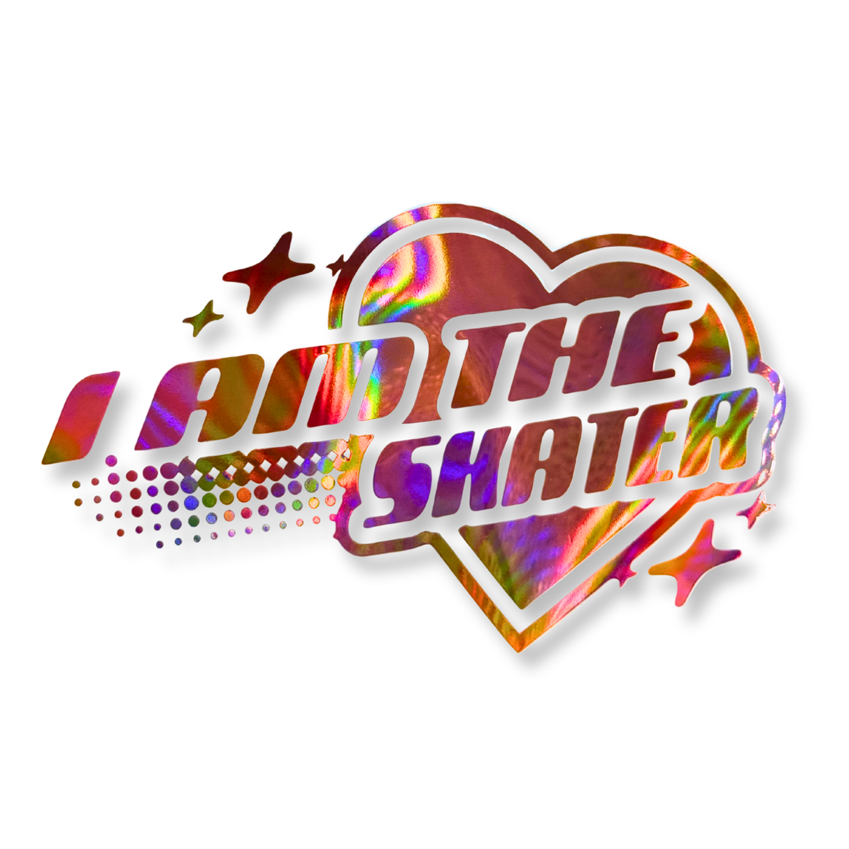 I Am The Skater Holo Vinyl Decal