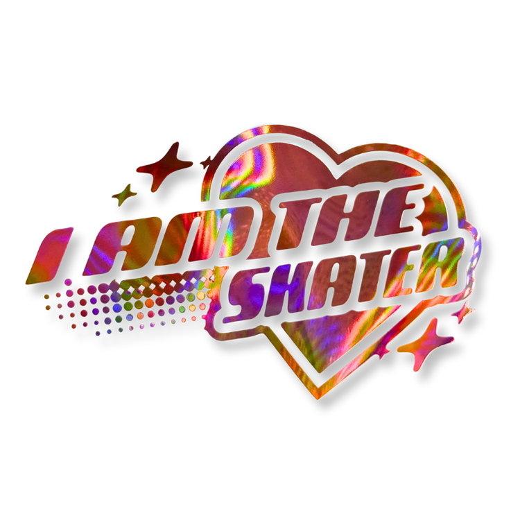 I Am The Skater Holo Vinyl Decal - Adults Skate Too LLC