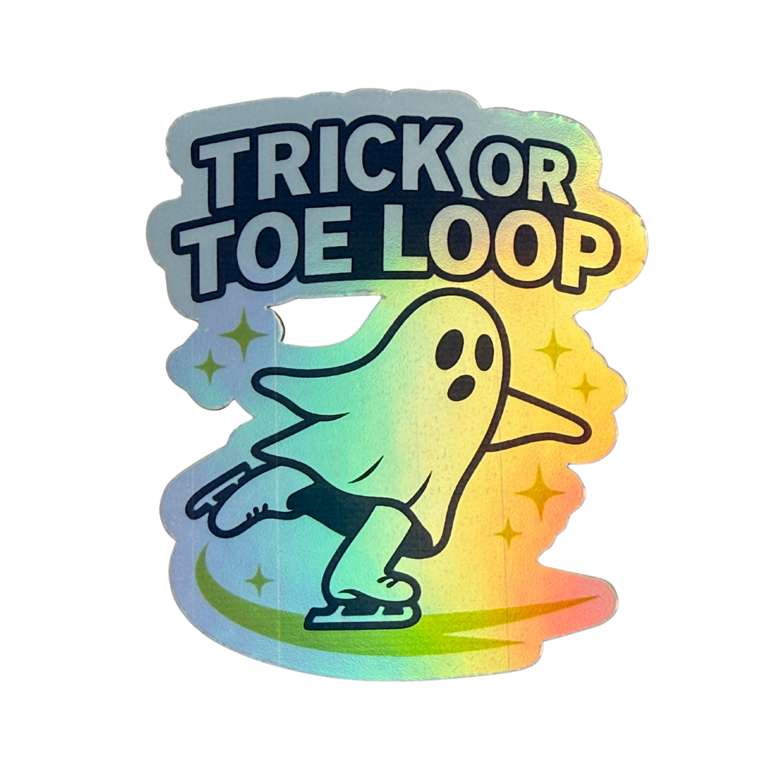 Trick or Toe Loop Holo Sticker