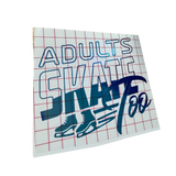 AST Retro Blue Opal Vinyl Decal - Adults Skate Too LLC