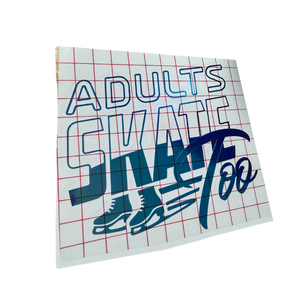 AST Retro Blue Opal Vinyl Decal