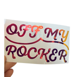 Off My Rocker Opal Vinyl Decal - Adults Skate Too LLC