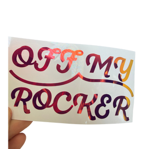 Off My Rocker Opal Vinyl Decal
