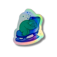 Skating Sloth Holo Stickers - Adults Skate Too LLC