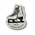 This Is My Happy Place Clear Holo Stickers - Adults Skate Too LLC