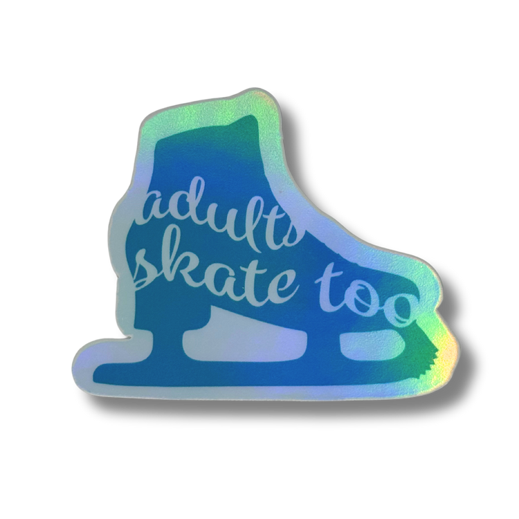 AST Skate Silhouette Holo Stickers - Adults Skate Too LLC