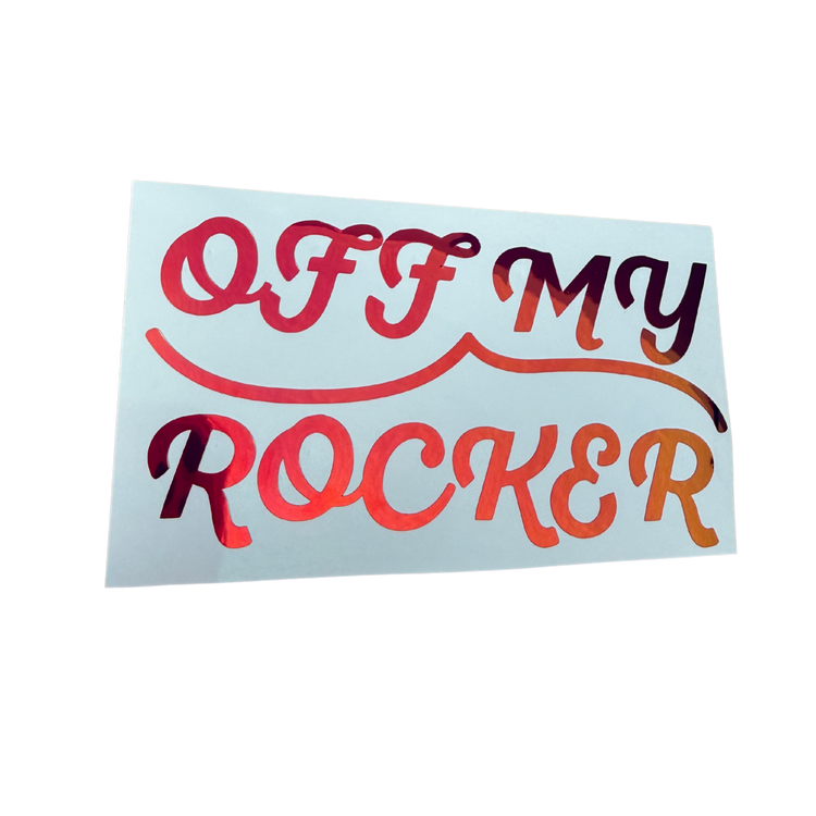 Off My Rocker Opal Vinyl Decal - Adults Skate Too LLC