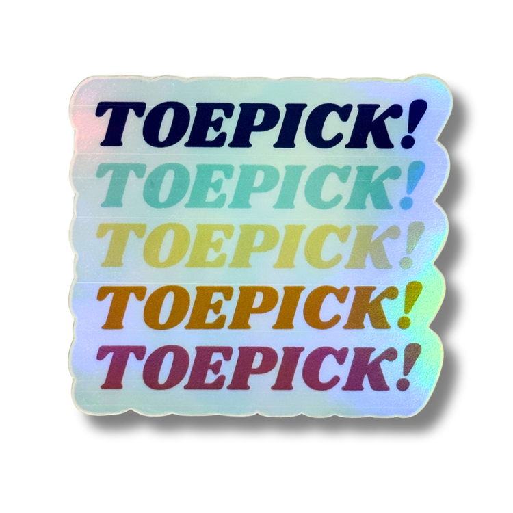 Toepick! Holo Stickers - Adults Skate Too LLC