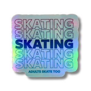 SKATING Ombre Holo Stickers