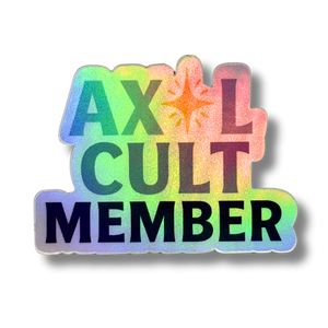 Axel Cult Member Holo Stickers