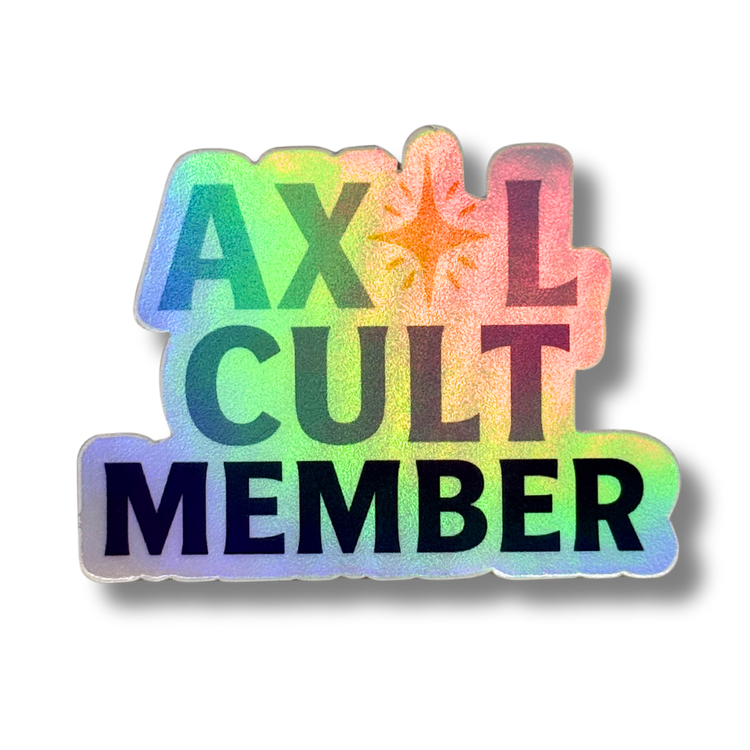 Axel Cult Member Holo Stickers - Adults Skate Too LLC