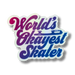 World's Okayest Skater Vinyl Sticker - Adults Skate Too LLC