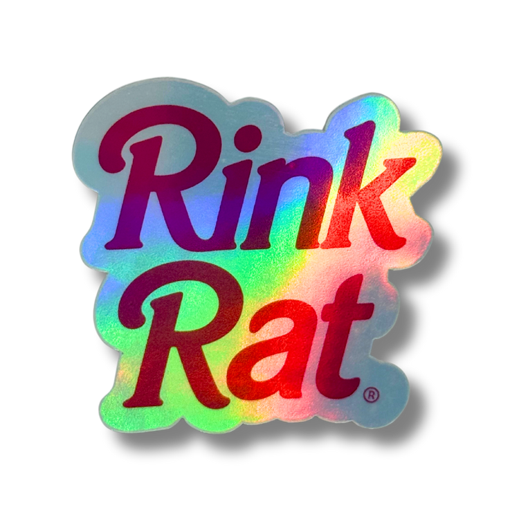 Rink Rat Holo Stickers - Adults Skate Too LLC