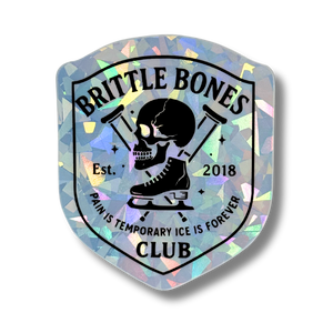 Brittle Bones Club Cracked Ice Holo Stickers