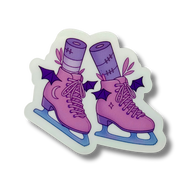 Batty Blades Clear Holo Stickers - Adults Skate Too LLC