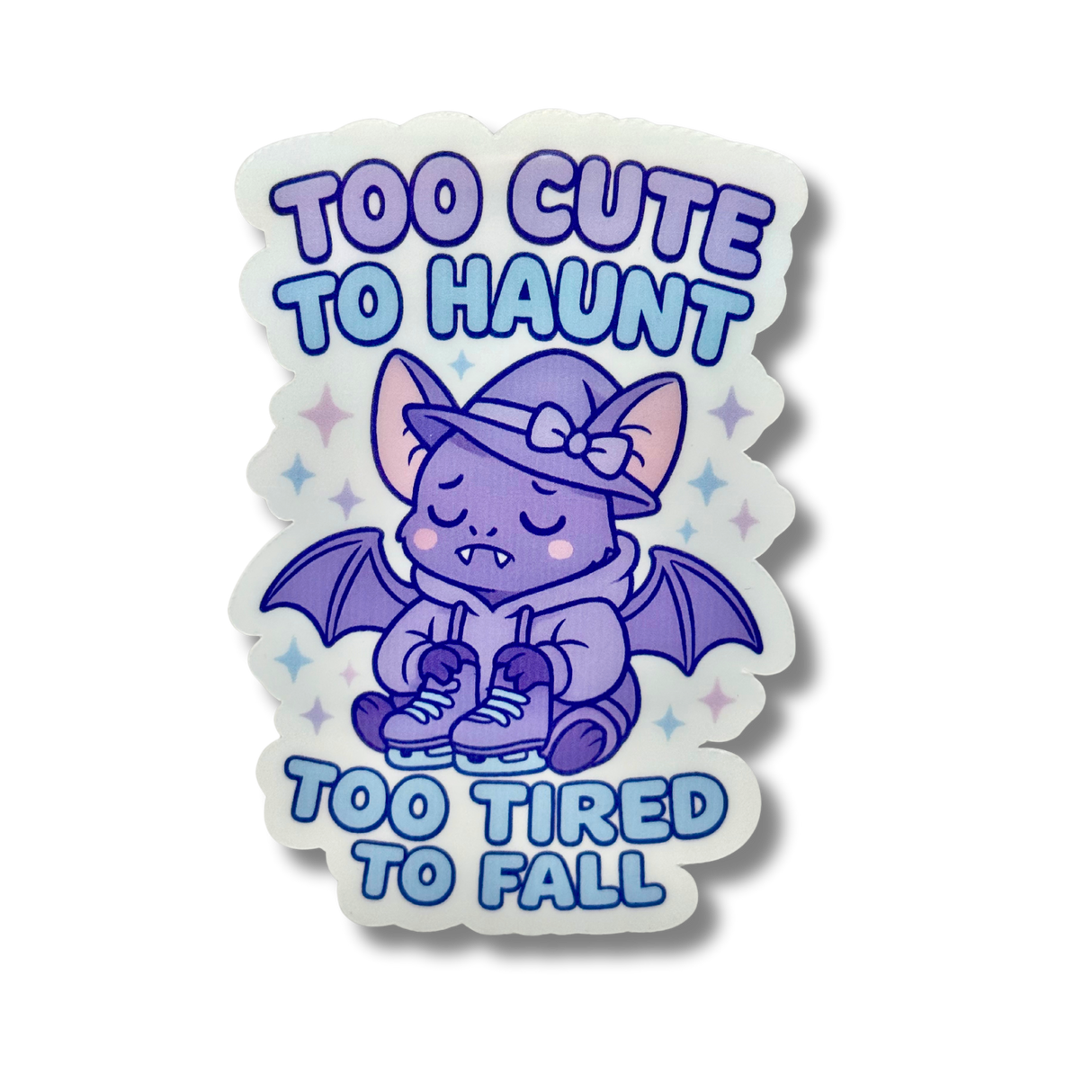 Too Cute to Haunt, Too Tired to Fall Sticker