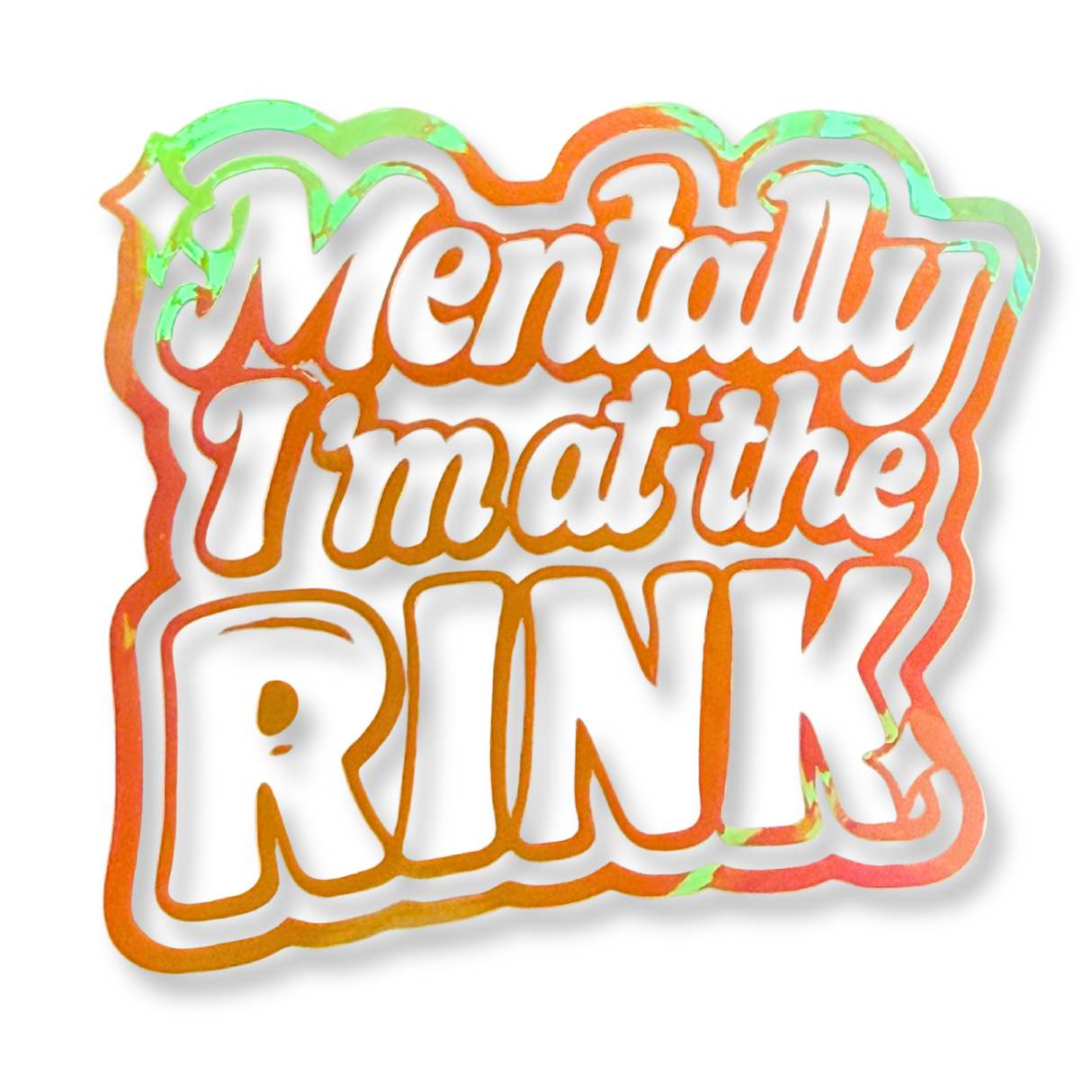Mentally At The Rink Opal Vinyl Decal