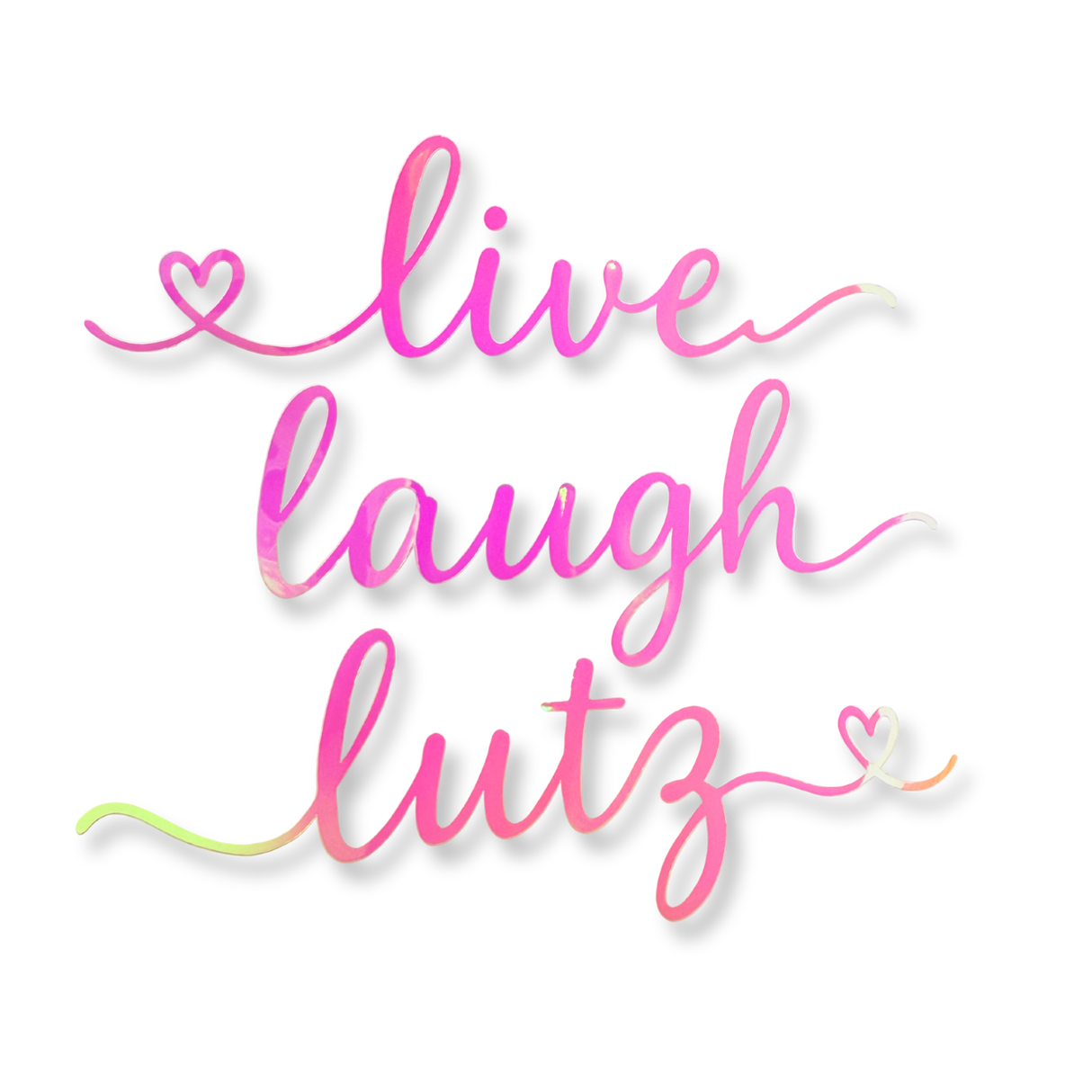 Live Laugh Lutz Opal Vinyl Decal - Adults Skate Too LLC