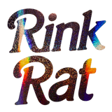 Rink Rat Pink Glitter Vinyl Stickers - Adults Skate Too LLC