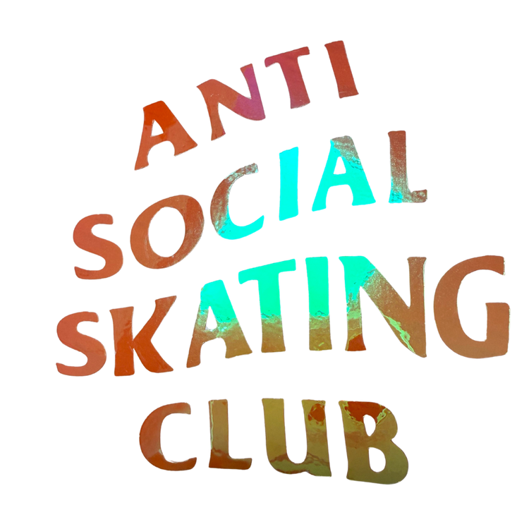 Anti Social Skating Club Vinyl Stickers - Adults Skate Too LLC