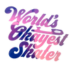 World's Okayest Skater Opal Vinyl Stickers