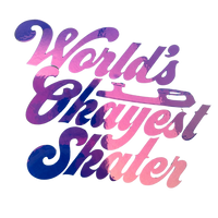 World's Okayest Skater Opal Vinyl Stickers