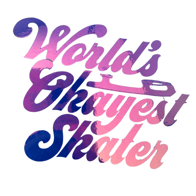 World's Okayest Skater Opal Vinyl Stickers