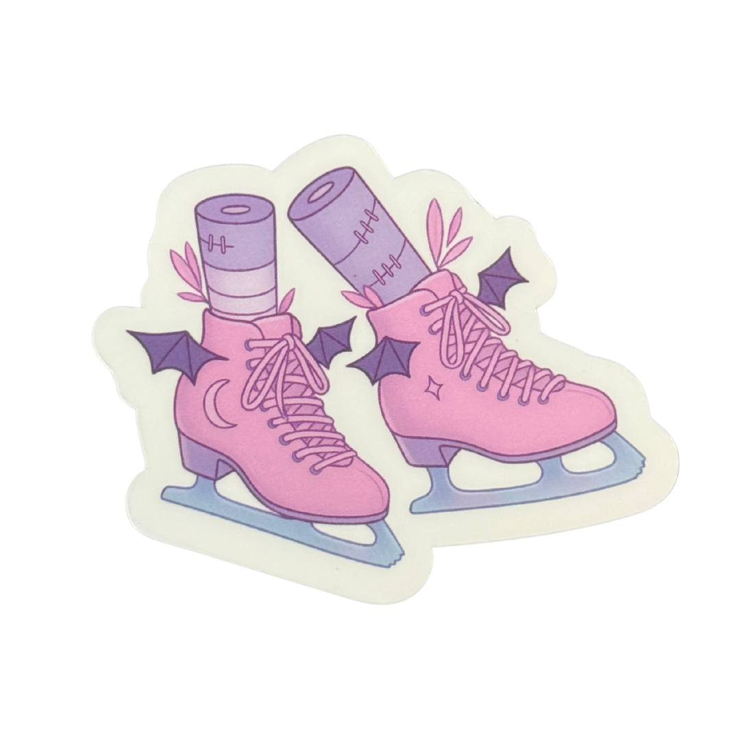 Batty Blades Clear Holo Stickers