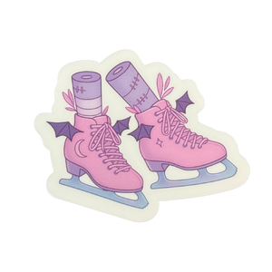 Batty Blades Clear Holo Stickers