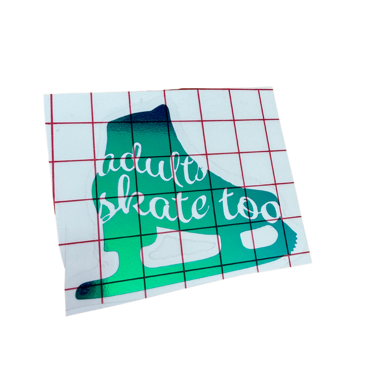AST Skate Blue Opal Vinyl Decal - Adults Skate Too LLC