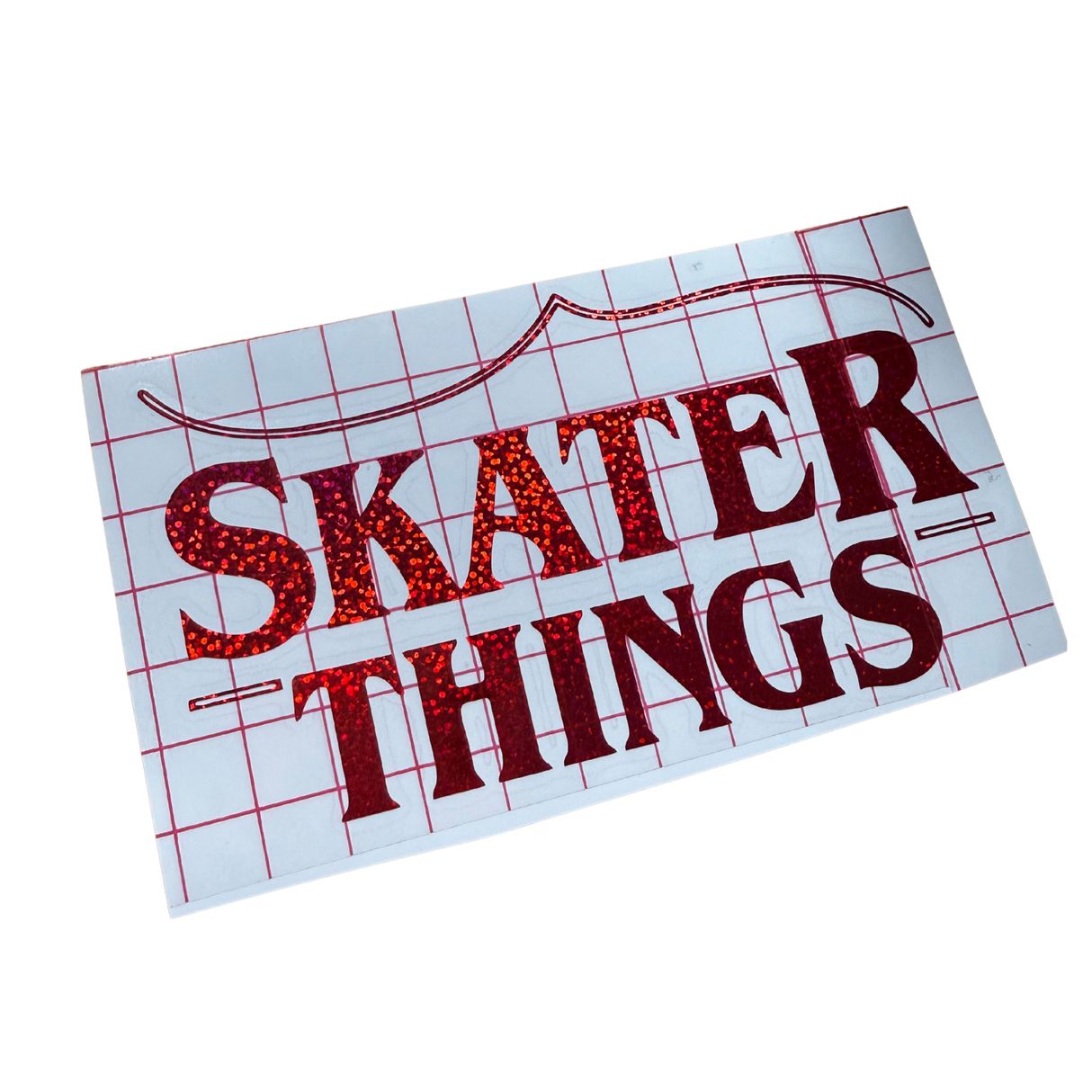 Skater Things Sparkle Vinyl Decal