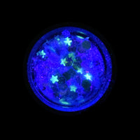 Zenon - Chunky Purple Glitter with Glow-in-Dark Stars and Silver Moons